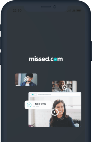 Missed.com app with heading 1:1 online appointments made easy